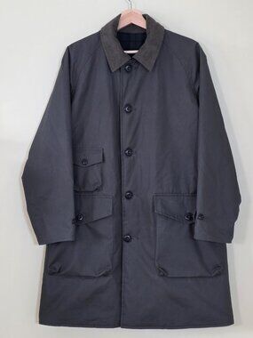 East Harbour Surplus  Reversible Coat Mens S Green Black Watch Plaid Murray 670